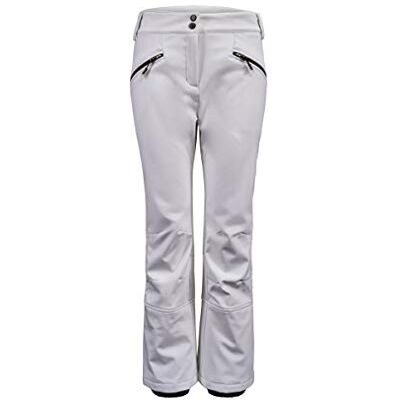 Killtec Thônes Wmn Softshll Pnts Skibroek voor dames met sneeuwvanger, wit, 34 EU Killtec Thônes Wmn Softshll Pnts Skibroek voor dames met sneeuwvanger, wit, 34 EU