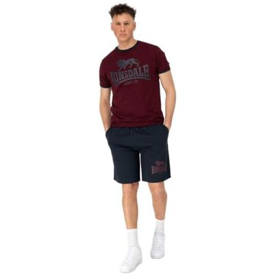 Lonsdale Heren T-shirt en shorts, normale pasvorm, donkergrijs/marineblauw, 3XL Lonsdale Heren T-shirt en shorts, normale pasvorm, donkergrijs/marineblauw, 3XL