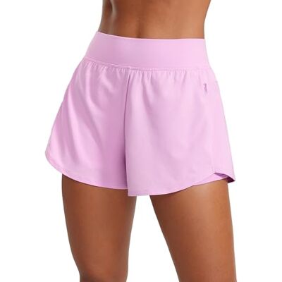 CRZ YOGA hardloopshorts twee-in-één hoge taille 7 cm Vita Pink 42 42 CRZ YOGA hardloopshorts twee-in-één hoge taille 7 cm Vita Pink 42 42