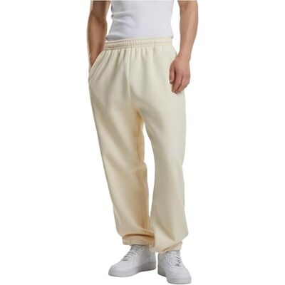 Urban Classics Tb6749-fluffy sweatpants heren trainingsbroek (1 stuk), Wit zand, XS XS Urban Classics Tb6749-fluffy sweatpants heren trainingsbroek (1 stuk), Wit zand, XS XS