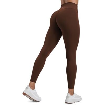 CRZ YOGA Secretsculpt Leggings 64cm Plooien, Butterlift, zacht, matige compressie, training, naadloos vooraan, hoge taille, voor dames 38 CRZ YOGA Secretsculpt Leggings 64cm Plooien, Butterlift, zacht, matige compressie, training, naadloos vooraan, hoge taille, voor dames 38