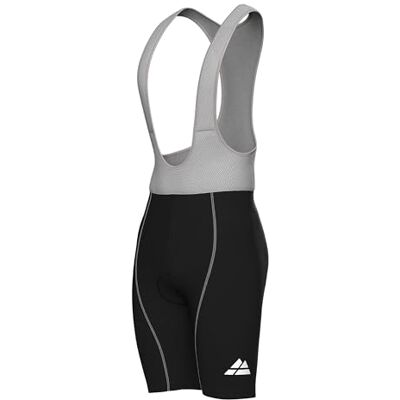DANISH ENDURANCE Fietsbroek voor heren, met schouderbanden, zwart/grijs, S S DANISH ENDURANCE Fietsbroek voor heren, met schouderbanden, zwart/grijs, S S