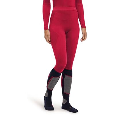 Falke Warm Long W Ti functioneel garen, sneldrogend, 1 stuk, onderlaag dames, rood 8644, XS Falke Warm Long W Ti functioneel garen, sneldrogend, 1 stuk, onderlaag dames, rood 8644, XS