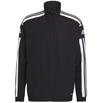 Adidas Herenjas Squadra 21 Presentation jas, zwart/wit, L Adidas Herenjas Squadra 21 Presentation jas, zwart/wit, L