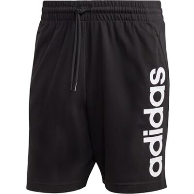 Adidas AEROREADY Essentials Single Jersey Linear Logo Shorts Heren Adidas AEROREADY Essentials Single Jersey Linear Logo Shorts Heren
