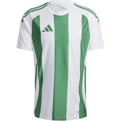 Adidas Voetbalshirt, textiel, Striped 24, wit/groen, 2XL Adidas Voetbalshirt, textiel, Striped 24, wit/groen, 2XL