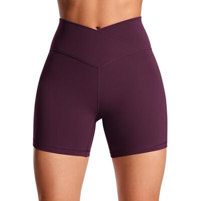 CRZ YOGA Butterluxe Cross-shorts voor dames, hoge taille, training, yoga, biker, 13 cm Butterluxe, Extrêmement Doux, Compression Douce, Yoga, Taille Croisée en V, pour Femmes 38 CRZ YOGA Butterluxe Cross-shorts voor dames, hoge taille, training, yoga, biker, 13 cm Butterluxe, Extrêmement Doux, Compression Douce, Yoga, Taille Croisée en V, pour Femmes 38