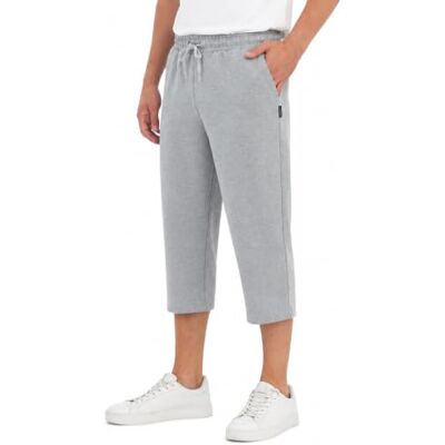 COMEOR Korte broek voor heren met zakken – 3/4 broek, bermuda, lang, los, sportbroek, casual, sportkleding, wandelen L COMEOR Korte broek voor heren met zakken – 3/4 broek, bermuda, lang, los, sportbroek, casual, sportkleding, wandelen L