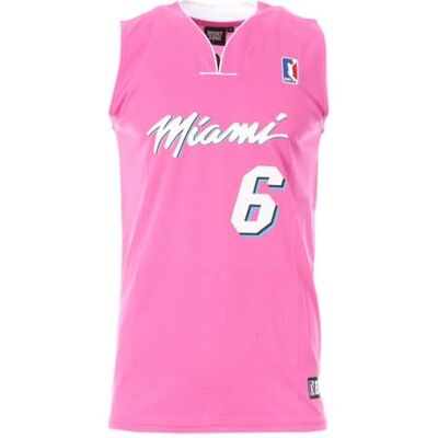 Zone Miami Basketbal Jersey Roze Heren Miami 6, roze, L L Zone Miami Basketbal Jersey Roze Heren Miami 6, roze, L L