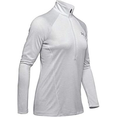 Under Armour Tech 1/2 Zip Twist verwarmd bovenstuk, licht en ademend, ritssluiting met anti-geurtechnologie voor dames (1 stuk) Under Armour Tech 1/2 Zip Twist verwarmd bovenstuk, licht en ademend, ritssluiting met anti-geurtechnologie voor dames (1 stuk)