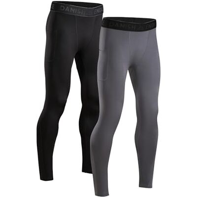DANISH ENDURANCE Compressiepanty's voor heren, anti-wrijving, sport en hardlopen, 2 stuks XXL DANISH ENDURANCE Compressiepanty's voor heren, anti-wrijving, sport en hardlopen, 2 stuks XXL