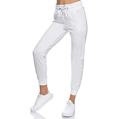 Smith & Solo Joggingbroek voor dames Katoenen joggingbroek voor dames Slim-fit lange trainingsbroek Fitnessbroek met hoge taille Jogger Modern Running Broek, Wit S Smith & Solo Joggingbroek voor dames Katoenen joggingbroek voor dames Slim-fit lange trainingsbroek Fitnessbroek met hoge taille Jogger Modern Running Broek, Wit S