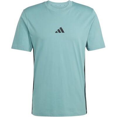 Adidas ESSENTIAL THREE STRIPES Single Jersey T-shirt voor heren Adidas ESSENTIAL THREE STRIPES Single Jersey T-shirt voor heren