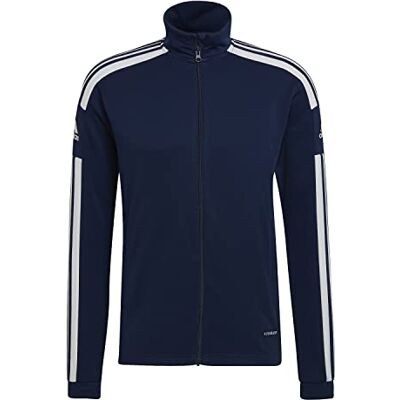 Adidas Squadra 21 Trainingsjas voor heren, marineblauw/wit, M Adidas Squadra 21 Trainingsjas voor heren, marineblauw/wit, M