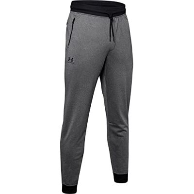 Under Armour Heren Sportstyle Tricot Jogger Broek, Raisin Red (916) /Grafiet, L Under Armour Heren Sportstyle Tricot Jogger Broek, Raisin Red (916) /Grafiet, L