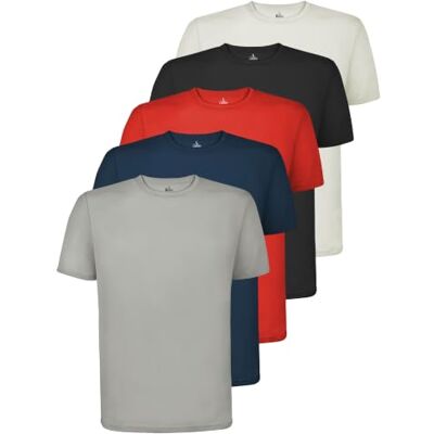 ALPIDEX Sport-T-shirts voor heren, korte mouwen, ademend, ronde hals 100% polyester, sneldrogend, hardlopen, fitness, wandelen, training, zomer, Oeko-Tex, vrije tijd, sportschool M ALPIDEX Sport-T-shirts voor heren, korte mouwen, ademend, ronde hals 100% polyester, sneldrogend, hardlopen, fitness, wandelen, training, zomer, Oeko-Tex, vrije tijd, sportschool M