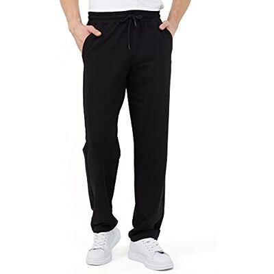 COMEOR Joggingbroek voor heren 2021, trainingsbroek voor heren (1 stuks), zwart. 4XL COMEOR Joggingbroek voor heren 2021, trainingsbroek voor heren (1 stuks), zwart. 4XL