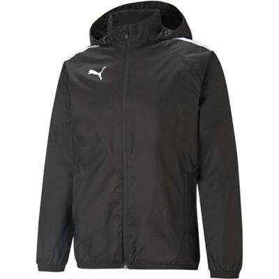 Puma Heren Sweater Teamliga All Weather Jacket, Black- Black., M Puma Heren Sweater Teamliga All Weather Jacket, Black- Black., M