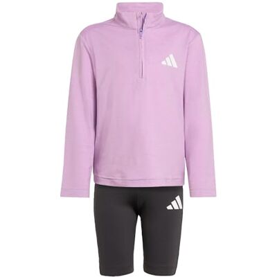 Adidas Flickor GOTO PZ SPORTS SET, Active Purple/Ice Lavender/Wit, 4-5 jaar Adidas Flickor GOTO PZ SPORTS SET, Active Purple/Ice Lavender/Wit, 4-5 jaar
