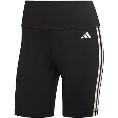 Adidas Femme Training Essentials 3-Stripes High-Waisted Short Leggings, Black, XL Adidas Femme Training Essentials 3-Stripes High-Waisted Short Leggings, Black, XL