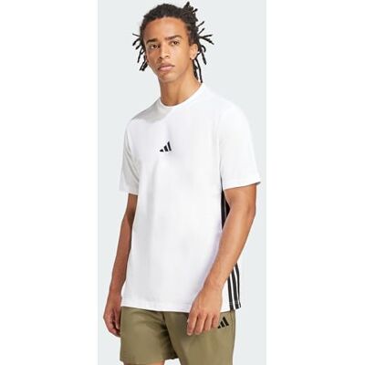 Adidas Essential Three Stripes Single Jersey T-shirt voor heren (1 stuk) Adidas Essential Three Stripes Single Jersey T-shirt voor heren (1 stuk)