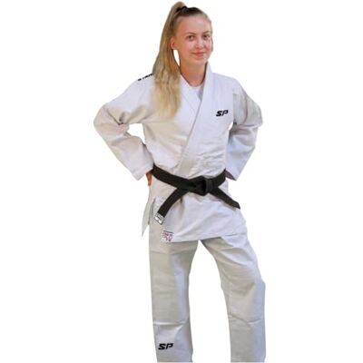 Starpro Judo Kimono, professioneel uniform voor training en wedstrijden in vechtsporten, MMA, Taekwondo voor mannen, vrouwen en kinderen, in 350 g, 110-200 cm, wit en blauw Starpro Judo Kimono, professioneel uniform voor training en wedstrijden in vechtsporten, MMA, Taekwondo voor mannen, vrouwen en kinderen, in 350 g, 110-200 cm, wit en blauw