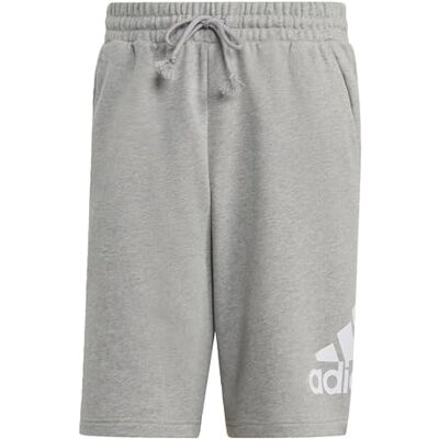 Adidas Heren Essentials Big Logo French Terry Shorts, Medium Grey Heather, S Adidas Heren Essentials Big Logo French Terry Shorts, Medium Grey Heather, S
