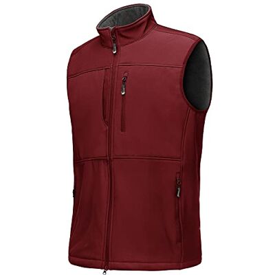 33,000ft Outdoorvest voor heren, waterdicht, softshell, mouwloos, fleece vest, doorlopende ritssluiting XL 33,000ft Outdoorvest voor heren, waterdicht, softshell, mouwloos, fleece vest, doorlopende ritssluiting XL