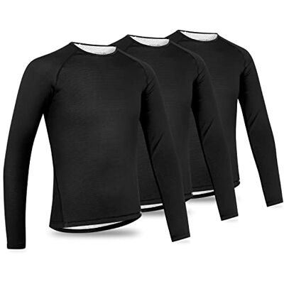 GripGrab Ride Thermo fietsonderhemd, lange mouwen, geurremmend, voor de winter, 3 stuks GripGrab Ride Thermo fietsonderhemd, lange mouwen, geurremmend, voor de winter, 3 stuks