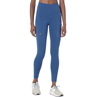 Fjällräven FJALLRAVEN Abisko Tights W Dameslegging, Indigo blauw Fjällräven FJALLRAVEN Abisko Tights W Dameslegging, Indigo blauw