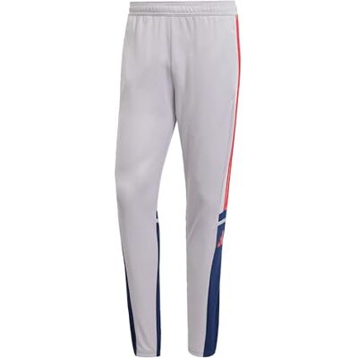 Adidas SQUADRA25 Trainingsbroek voor heren, Glory Grey/Team Navy Blue 2/Pure Ruby, XL Adidas SQUADRA25 Trainingsbroek voor heren, Glory Grey/Team Navy Blue 2/Pure Ruby, XL