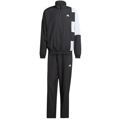 Adidas Sportswear Colorblock Track Suit, zwart/wit, S Adidas Sportswear Colorblock Track Suit, zwart/wit, S
