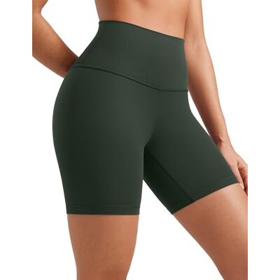 CRZ YOGA Butterluxe Yogabroek voor dames, hoge taille, training, fietsen, leggings, 6/10/15/20 cm, Legend Groen, 38 38 CRZ YOGA Butterluxe Yogabroek voor dames, hoge taille, training, fietsen, leggings, 6/10/15/20 cm, Legend Groen, 38 38