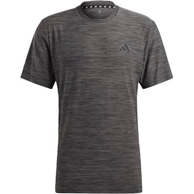 Adidas Train Essentials Stretch Training Tee voor heren, zwart/grijs vijf/zwart, M Adidas Train Essentials Stretch Training Tee voor heren, zwart/grijs vijf/zwart, M