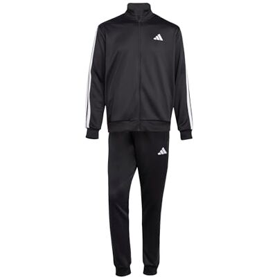 Adidas Herentrainingspakken, 3 strepen, French terry, zwart, L Adidas Herentrainingspakken, 3 strepen, French terry, zwart, L