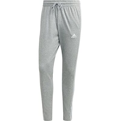 Adidas Herenbroek Essentials Single Jersey Tapered Open Hem 3-Stripes Pants Adidas Herenbroek Essentials Single Jersey Tapered Open Hem 3-Stripes Pants
