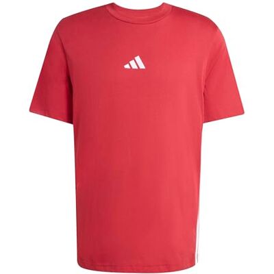 Adidas Essential Three Stripes Single Jersey T-shirt voor heren (1 stuk) Adidas Essential Three Stripes Single Jersey T-shirt voor heren (1 stuk)