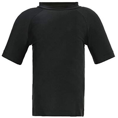LACOFIA Badpak met korte mouwen voor kinderen, badpak voor kinderen, met zonwering, sneldrogend, zwart. 11-12 ans LACOFIA Badpak met korte mouwen voor kinderen, badpak voor kinderen, met zonwering, sneldrogend, zwart. 11-12 ans