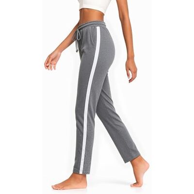 Aseniza Joggingbroek voor dames, sportbroek voor dames van 100% katoen, joggingbroek, hardlopen, fitness, training, A-donkergrijs, S S Aseniza Joggingbroek voor dames, sportbroek voor dames van 100% katoen, joggingbroek, hardlopen, fitness, training, A-donkergrijs, S S