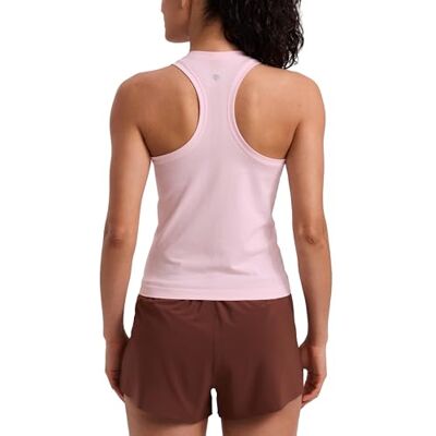 CRZ YOGA Naadloze tanktops voor dames, tops met hoge kraag, trainingsblouses met racerback, Roze (Rose Fraise) 44 CRZ YOGA Naadloze tanktops voor dames, tops met hoge kraag, trainingsblouses met racerback, Roze (Rose Fraise) 44