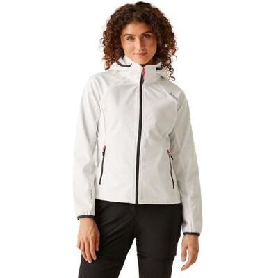 Regatta Bourda Softshelljas voor dames met ritssluiting en capuchon Regatta Bourda Softshelljas voor dames met ritssluiting en capuchon