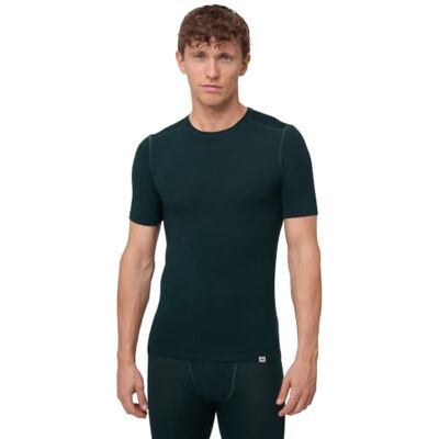 DANISH ENDURANCE T-shirt van thermoregulerende merinowol voor heren T-Shirt Sous-Couche en Laine Mérinos, 180 g/m², Respirant et Évacuant l'Humidité, pour la Randonnée et le Ski L DANISH ENDURANCE T-shirt van thermoregulerende merinowol voor heren T-Shirt Sous-Couche en Laine Mérinos, 180 g/m², Respirant et Évacuant l'Humidité, pour la Randonnée et le Ski L