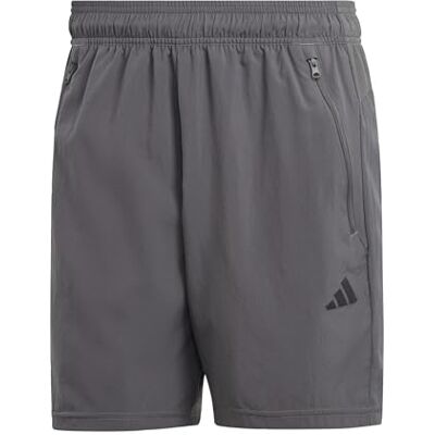Adidas Heren Shorts Train Essentials Woven Training Shorts, Grijs Five/Zwart, S, 7 inch Adidas Heren Shorts Train Essentials Woven Training Shorts, Grijs Five/Zwart, S, 7 inch
