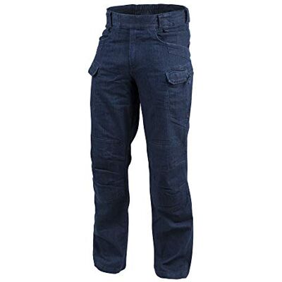Helikon-Tex UTP Tactische broek voor heren, urban stretchstof, denim, marineblauw, maat 84 inch/EU 43, lengte 81 cm Taille 34 /lengte 32 Helikon-Tex UTP Tactische broek voor heren, urban stretchstof, denim, marineblauw, maat 84 inch/EU 43, lengte 81 cm Taille 34 /lengte 32