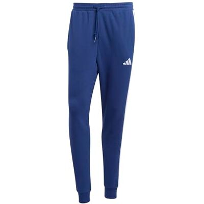 Adidas Homme ESSENTIAL THREE STRIPES FRENCH TERRY PANT, Dark Blue/White, M Adidas Homme ESSENTIAL THREE STRIPES FRENCH TERRY PANT, Dark Blue/White, M