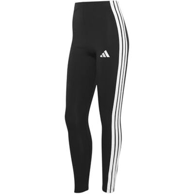 Adidas Femme ESSENTIALS 3-STRIPES COTTON LEGGINGS, Black/White, M Adidas Femme ESSENTIALS 3-STRIPES COTTON LEGGINGS, Black/White, M