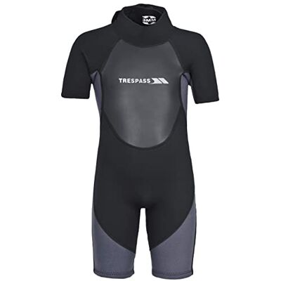 Trespass Scuba Korte neopreen jumpsuit met ritssluiting voor jongens Trespass Scuba Korte neopreen jumpsuit met ritssluiting voor jongens