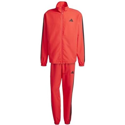 Adidas Heren 3 STRIPES WOVEN TRACKSUITS, Pure Ruby, M Adidas Heren 3 STRIPES WOVEN TRACKSUITS, Pure Ruby, M