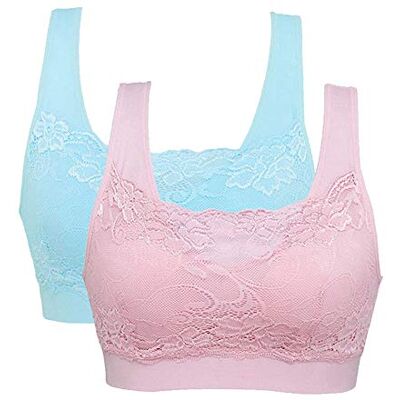 Litthing bralette zonder beugel, kant, sexy, ademend, comfortabel voor fitness, workout, yoga voor dames M Litthing bralette zonder beugel, kant, sexy, ademend, comfortabel voor fitness, workout, yoga voor dames M