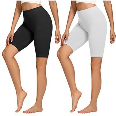 Libella 4165 Fietsbroek voor dames, katoen, hoge taille, ondoorzichtig, sportbroek, zomer, meerkleurig XL Libella 4165 Fietsbroek voor dames, katoen, hoge taille, ondoorzichtig, sportbroek, zomer, meerkleurig XL